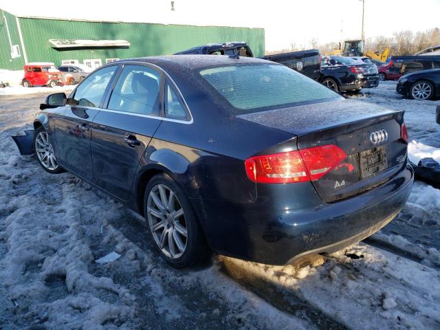 WAUHFAFL3AN023606 - 2010 AUDI A4 PREMIUM PLUS BLUE photo 2