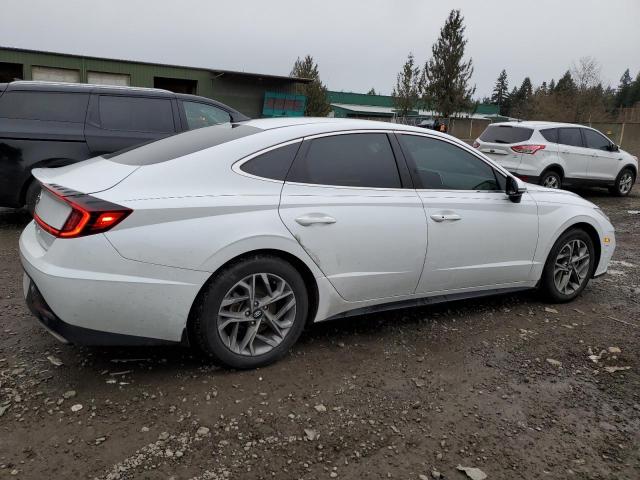 5NPEL4JA7MH106983 - 2021 HYUNDAI SONATA SEL WHITE photo 3