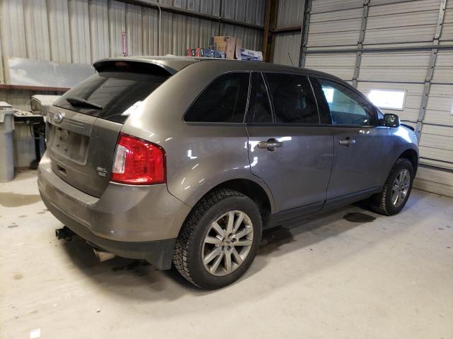 2FMDK4JC6DBE12581 - 2013 FORD EDGE SEL GRAY photo 3