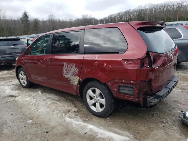 5TDKA3DC9CS013648 - 2012 TOYOTA SIENNA BASE BURGUNDY photo 2