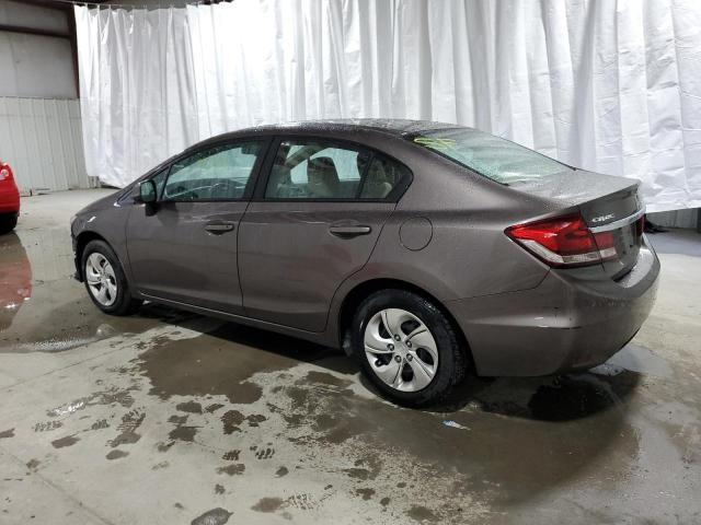 2HGFB2F53DH564229 - 2013 HONDA CIVIC LX GRAY photo 2