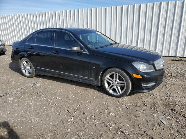 WDDGF5HB8CR192435 - 2012 MERCEDES-BENZ C 350 BLACK photo 4