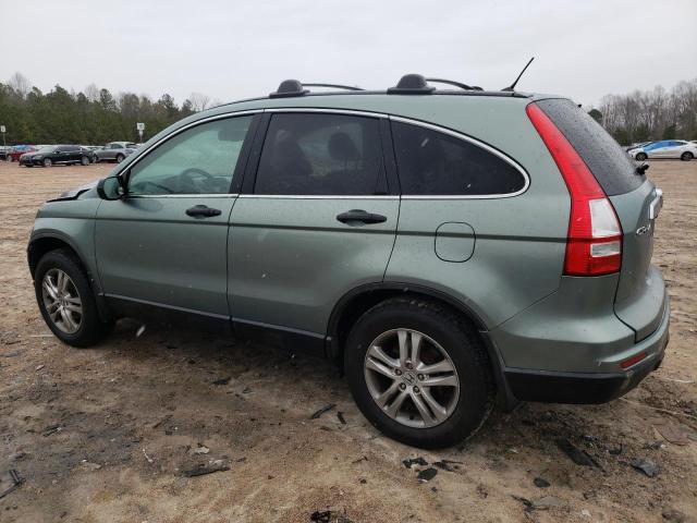 5J6RE3H50AL016185 - 2010 HONDA CR-V EX GREEN photo 2