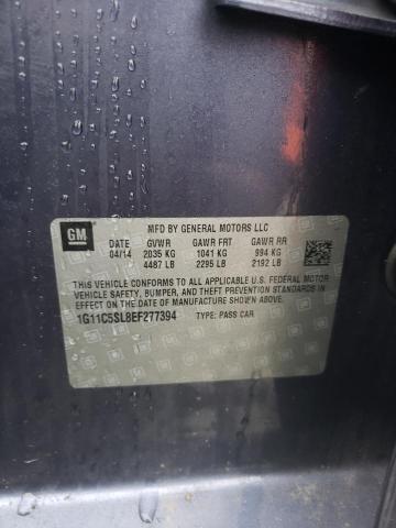 1G11C5SL8EF277394 - 2014 CHEVROLET MALIBU 1LT 蓝色 照片 12