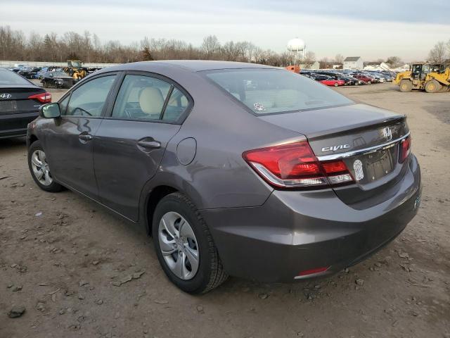 19XFB2F55FE213996 - 2015 HONDA CIVIC LX BROWN photo 2