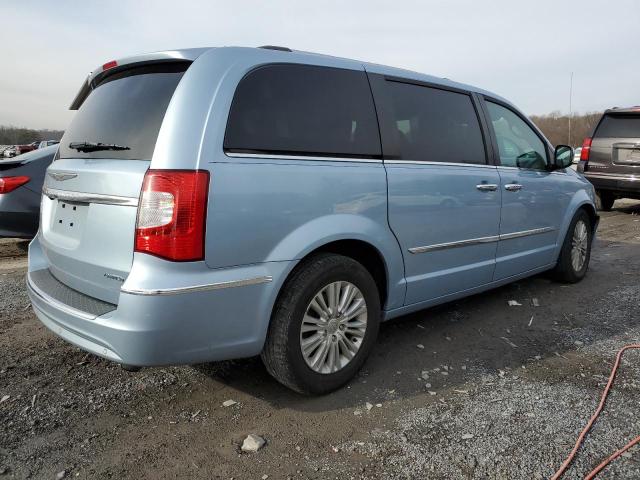 2C4RC1GG8CR403709 - 2012 CHRYSLER TOWN&COUNT LIMITED BLUE photo 3