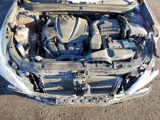 5NPEB4AC5DH748364 - 2013 HYUNDAI SONATA GLS RED photo 11