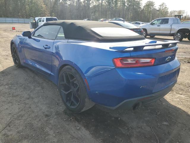 1G1FB3DS7H0101882 - 2017 CHEVROLET CAMARO LT BLUE photo 2