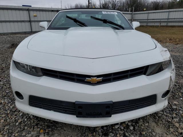 2G1FD3D30F9188465 - 2015 CHEVROLET CAMARO LT WHITE photo 5