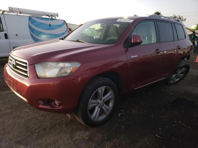 JTEDS43A982012957 - 2008 TOYOTA HIGHLANDER SPORT BURGUNDY photo 1