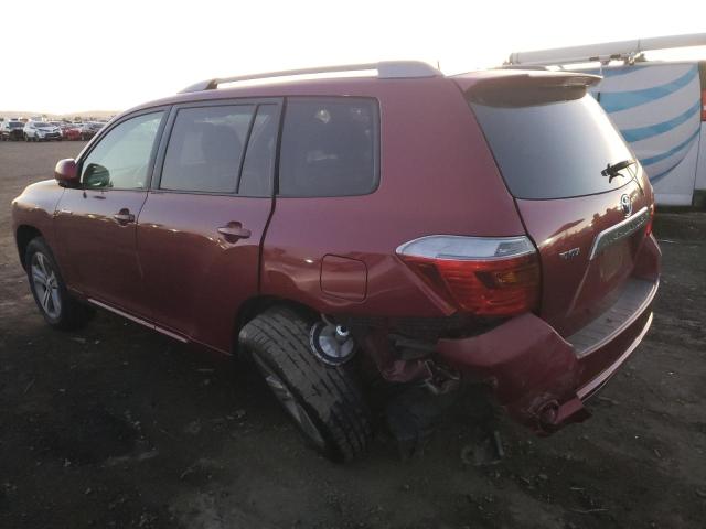 JTEDS43A982012957 - 2008 TOYOTA HIGHLANDER SPORT BURGUNDY photo 2