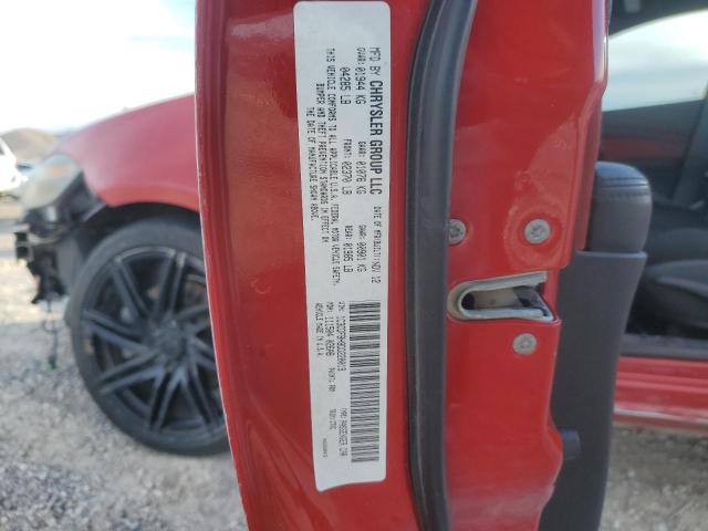 1C3CDFBH9DD220019 - 2013 DODGE DART SXT RED photo 12