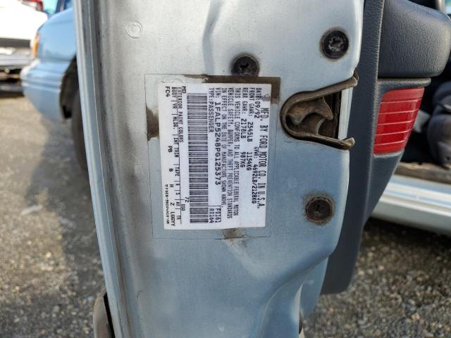 1FALP5248PG125373 - 1993 FORD TAURUS GL BLUE photo 12