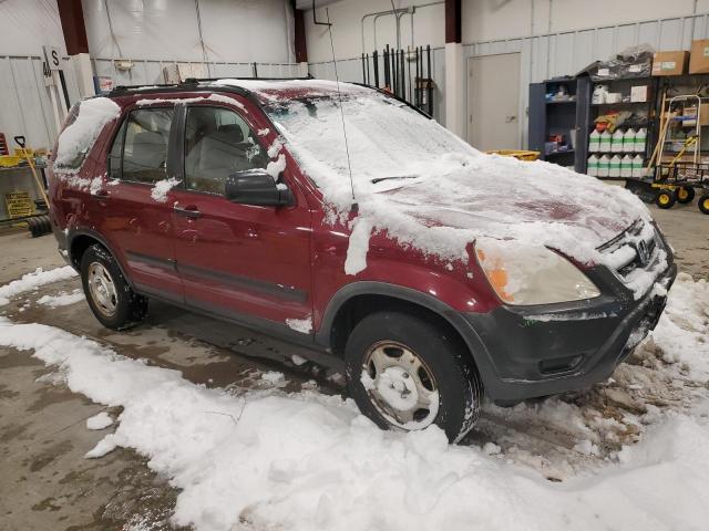 JHLRD78424C046092 - 2004 HONDA CR-V LX MAROON photo 4