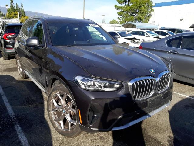 5UX43DP03N9L01983 - 2022 BMW X3 SDRIVE30I GRAY photo 4