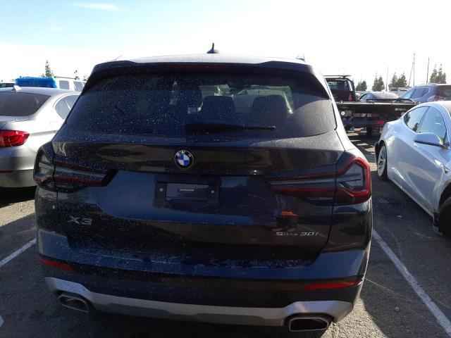 5UX43DP03N9L01983 - 2022 BMW X3 SDRIVE30I GRAY photo 6