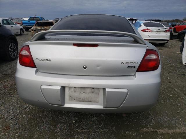 1B3ES56C05D118243 - 2005 DODGE NEON SXT SILVER photo 6