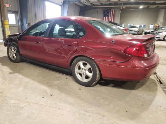 1FAFP53263A185952 - 2003 FORD TAURUS SE RED photo 2