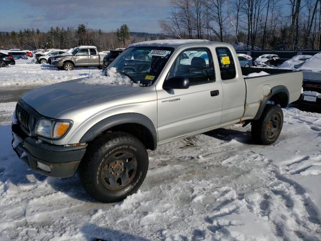 5TEWM72N02Z090558 - 2002 TOYOTA TACOMA XTRACAB SILVER photo 1