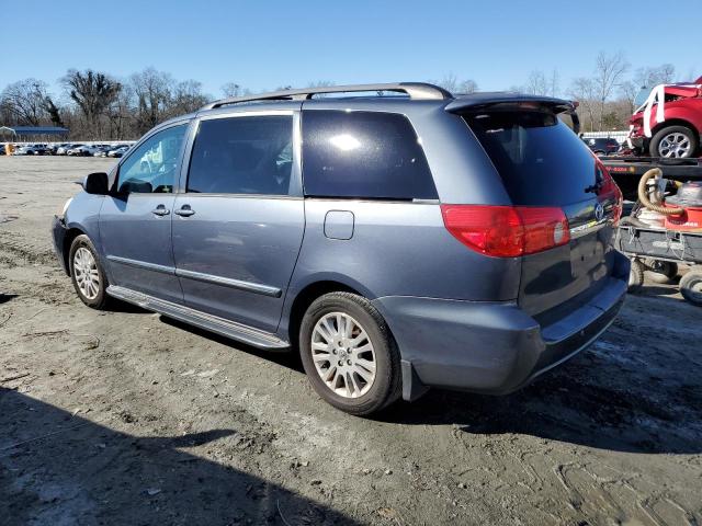 5TDZK22C28S225162 - 2008 TOYOTA SIENNA XLE BLUE photo 2