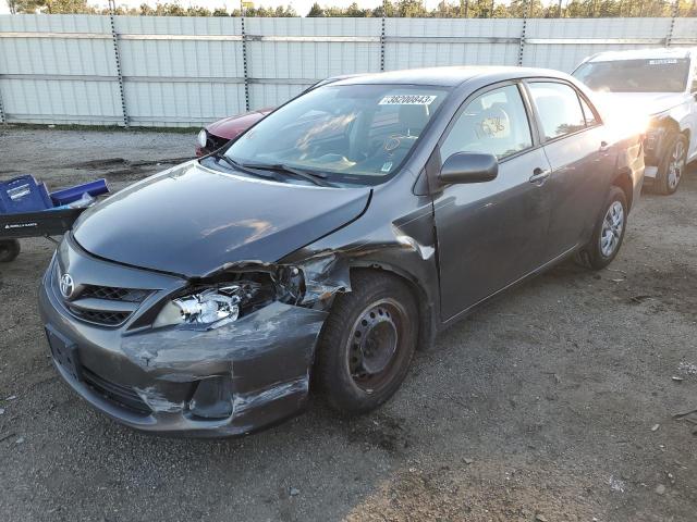 2T1BU4EE2CC848285 - 2012 TOYOTA COROLLA BASE GRAY photo 1