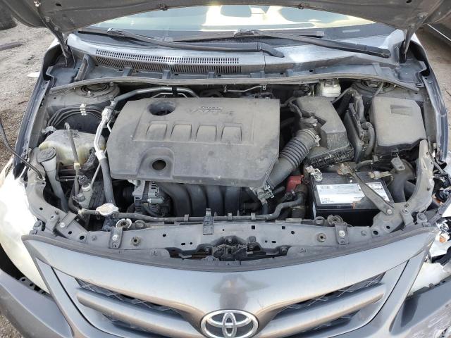 2T1BU4EE2CC848285 - 2012 TOYOTA COROLLA BASE GRAY photo 11