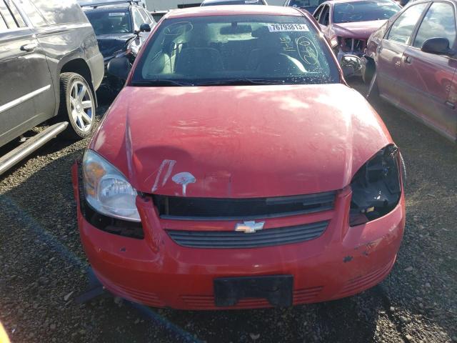 1G1AK18F887192776 - 2008 CHEVROLET COBALT LS RED photo 5