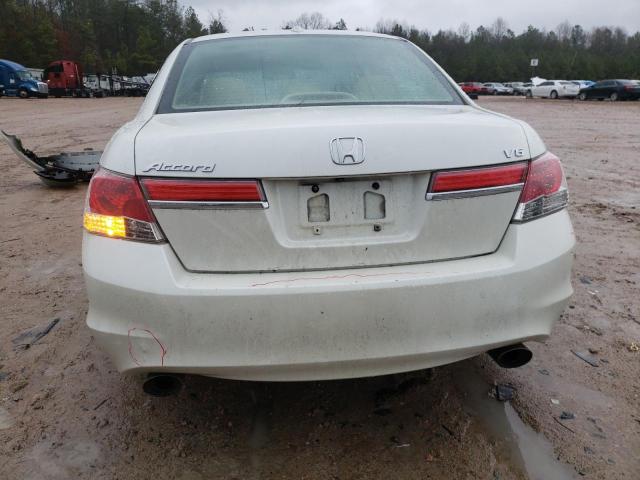 1HGCP3F85BA004826 - 2011 HONDA ACCORD EXL WHITE photo 6