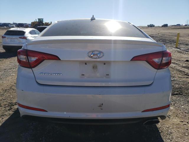 5NPE24AF1FH035992 - 2015 HYUNDAI SONATA SE WHITE photo 6