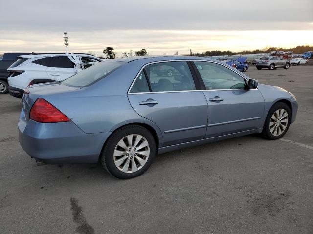 1HGCM56747A095199 - 2007 HONDA ACCORD EX BLUE photo 3