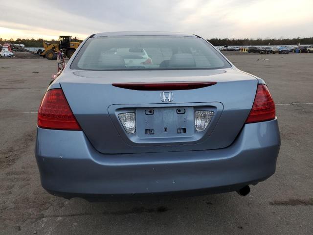 1HGCM56747A095199 - 2007 HONDA ACCORD EX BLUE photo 6