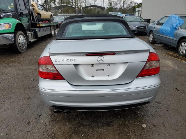 WDBTK75G86T064427 - 2006 MERCEDES-BENZ CLK 500 SILVER photo 6