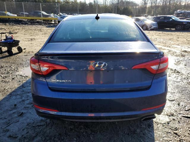 5NPE24AFXGH325827 - 2016 HYUNDAI SONATA SE BLUE photo 6