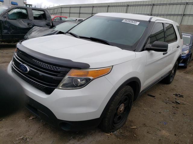 1FM5K8ARXDGB80155 - 2013 FORD EXPLORER POLICE INTERCEPTOR WHITE photo 1