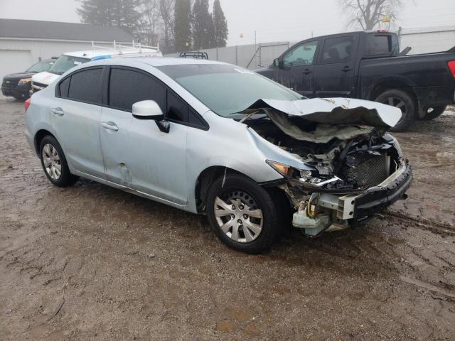 19XFB2F53CE015946 - 2012 HONDA CIVIC LX BLUE photo 4