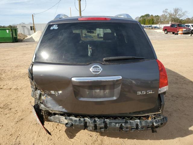 5N1BV28U89N103899 - 2009 NISSAN QUEST S GRAY photo 6