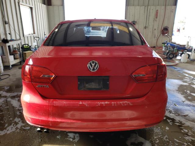 3VW2K7AJXEM229015 - 2014 VOLKSWAGEN JETTA BASE RED photo 6