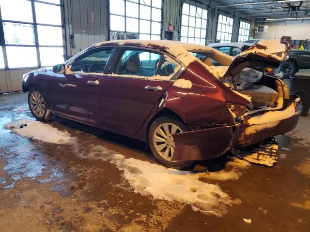 1HGCR2F74DA190793 - 2013 HONDA ACCORD EX BURGUNDY photo 2