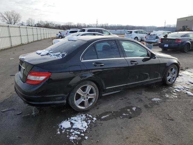 WDDGF5EB8BR174990 - 2011 MERCEDES-BENZ C300 300 BLACK photo 3