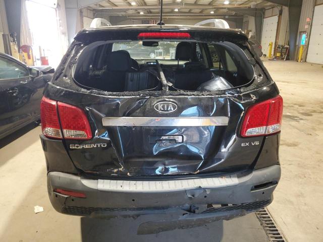 5XYKUDA27CG235546 - 2012 KIA SORENTO EX BLACK photo 6