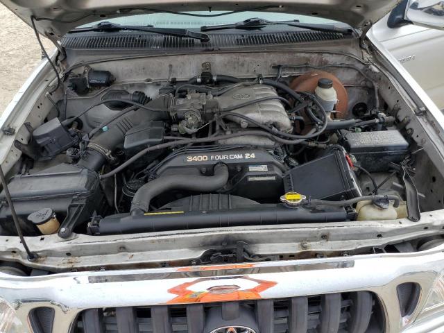 5TEGN92N22Z072625 - 2002 TOYOTA TACOMA DOUBLE CAB PRERUNNER SILVER photo 11