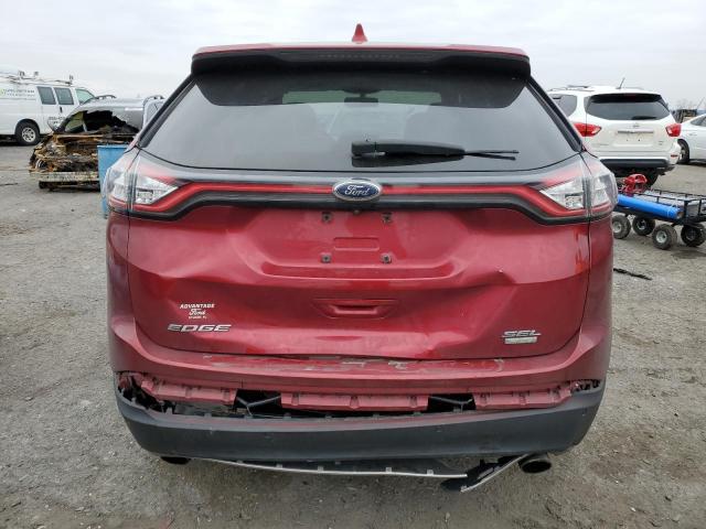 2FMPK3J9XGBB09741 - 2016 FORD EDGE SEL RED photo 6