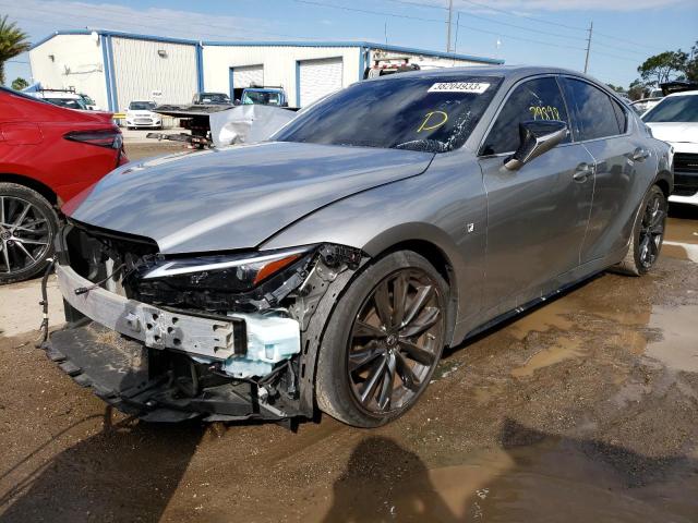 JTHGZ1B26M5048151 - 2021 LEXUS IS 350 F-S GRAY photo 1