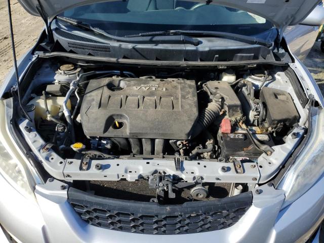 2T1KU4EE5AC372028 - 2010 TOYOTA COROLLA MA SILVER photo 11