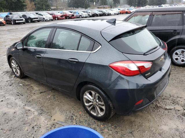 3G1BE6SM2KS596262 - 2019 CHEVROLET CRUZE LT CHARCOAL photo 2