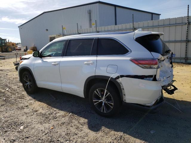 5TDKKRFH6GS122521 - 2016 TOYOTA HIGHLANDER XLE WHITE photo 2