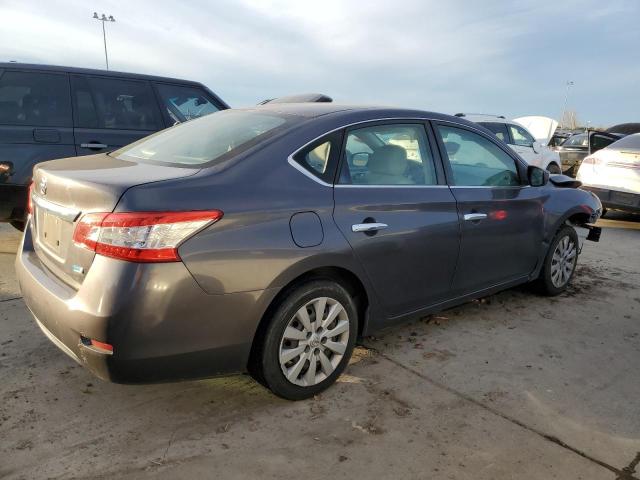 3N1AB7AP7DL773417 - 2013 NISSAN SENTRA S GRAY photo 3