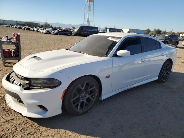 2C3CDXGJ9KH704175 - 2019 DODGE CHARGER SCAT PACK WHITE photo 1