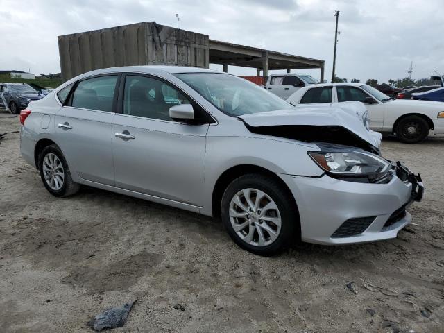 3N1AB7AP4KY383083 - 2019 NISSAN SENTRA S SILVER photo 4