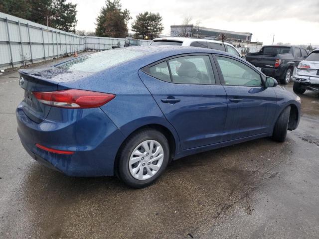 5NPD74LF3JH321121 - 2018 HYUNDAI ELANTRA SE BLUE photo 3